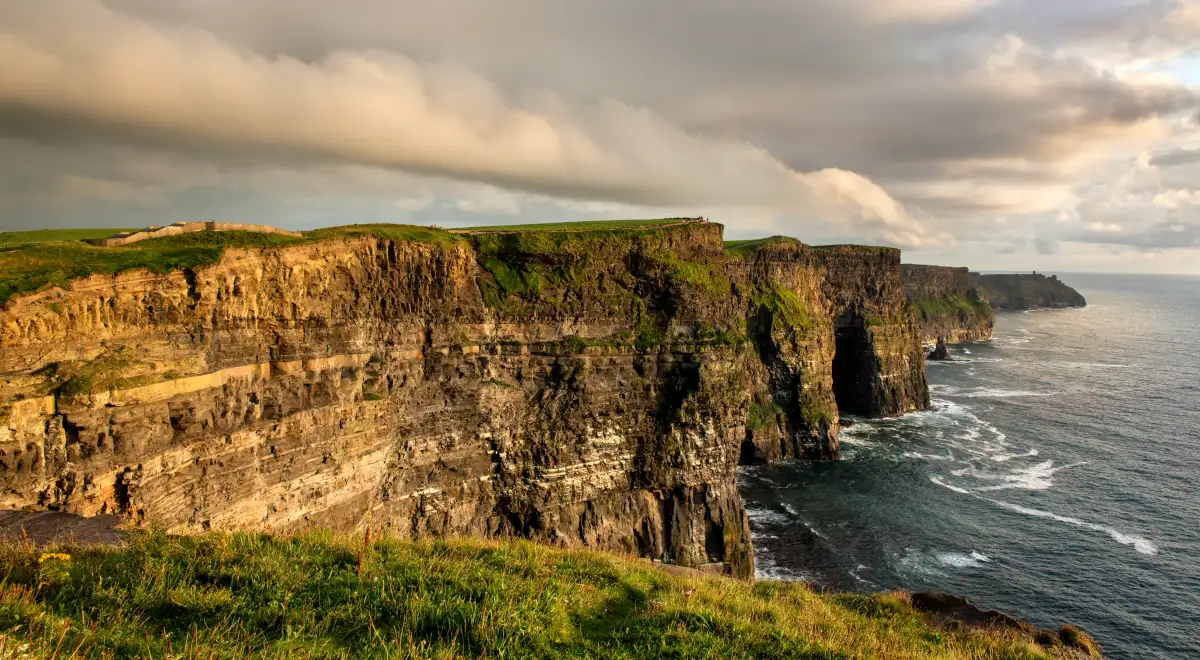 Cliffs of Moher rising above the Atlantic, County Clare, Ireland
